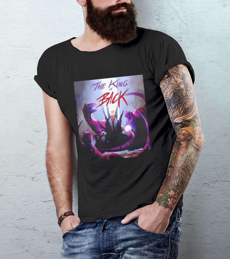 Kawhi Leonard Toronto Raptors The King Is Back Raptors Crown Return T-Shirt