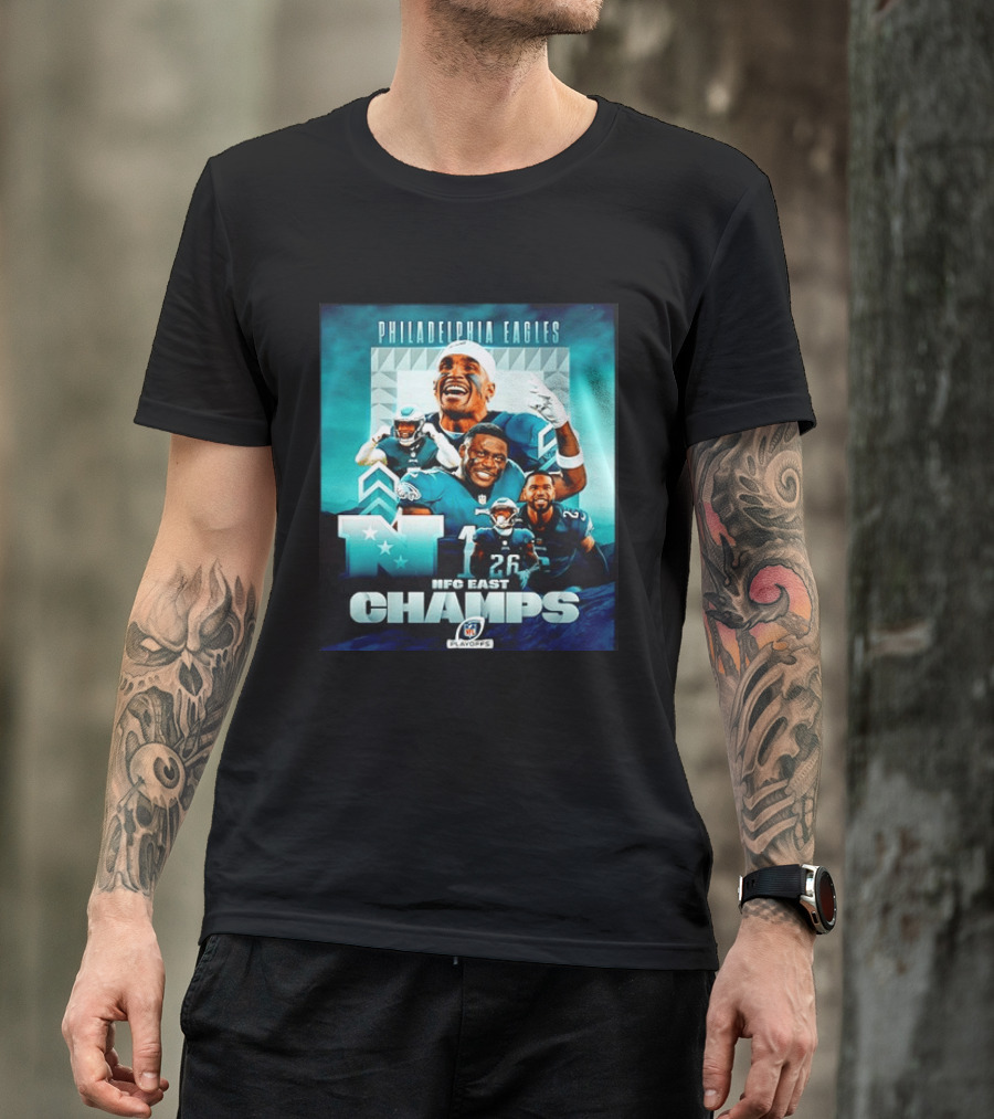 Philadelphia Eagles NFC East Champs 2022 Playoffs T-Shirt