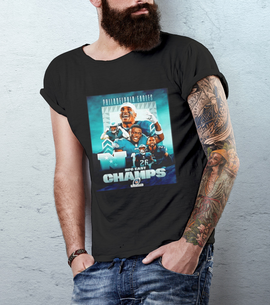 Philadelphia Eagles NFC East Champs 2022 Playoffs T-Shirt