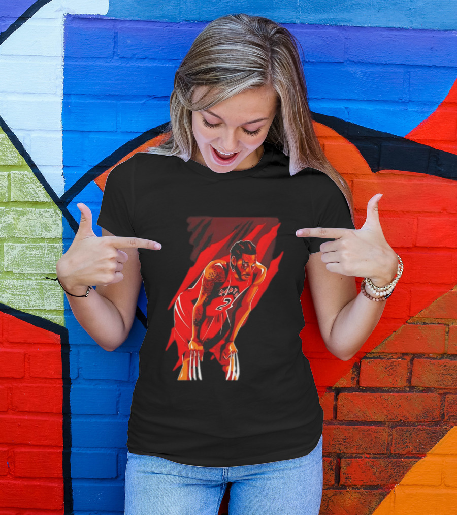 Kawhi Leonard Wolverine Claws Toronto Raptors 2 Jersey Return T-Shirt