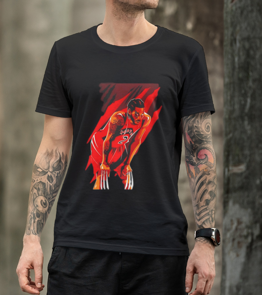 Kawhi Leonard Wolverine Claws Toronto Raptors 2 Jersey Return T-Shirt
