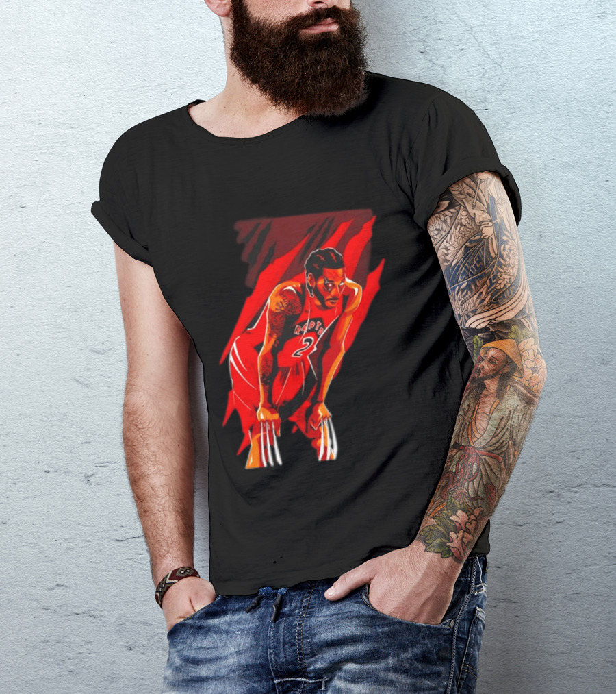 Kawhi Leonard Wolverine Claws Toronto Raptors 2 Jersey Return T-Shirt