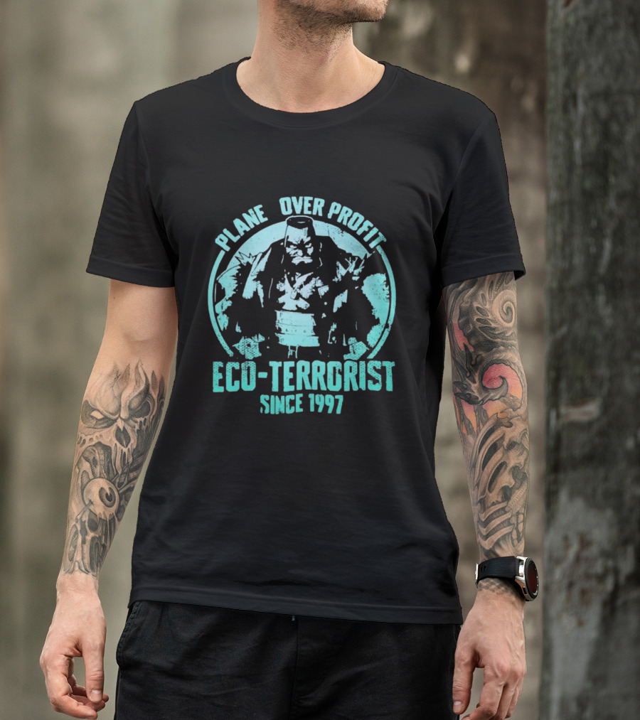Planet Over Profit Eco Terrorist Since 1997 Climate Activist T-Shirt