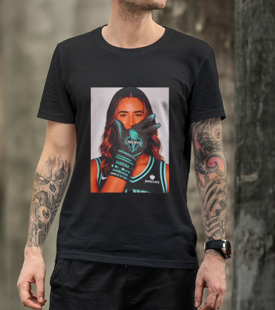 Sabrina Ionescu New York Liberty Barclays Burner Like Brunson IceMan T-Shirt