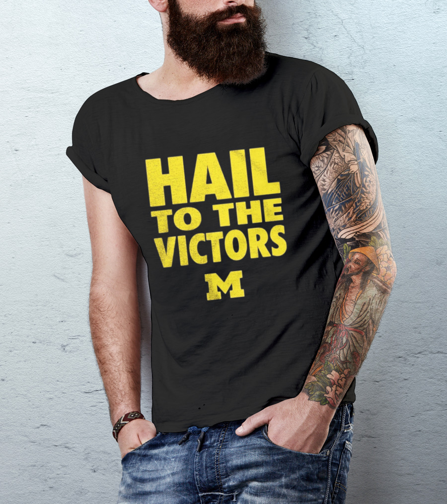 Hail To The Victors Michigan Wolverines M T-Shirt