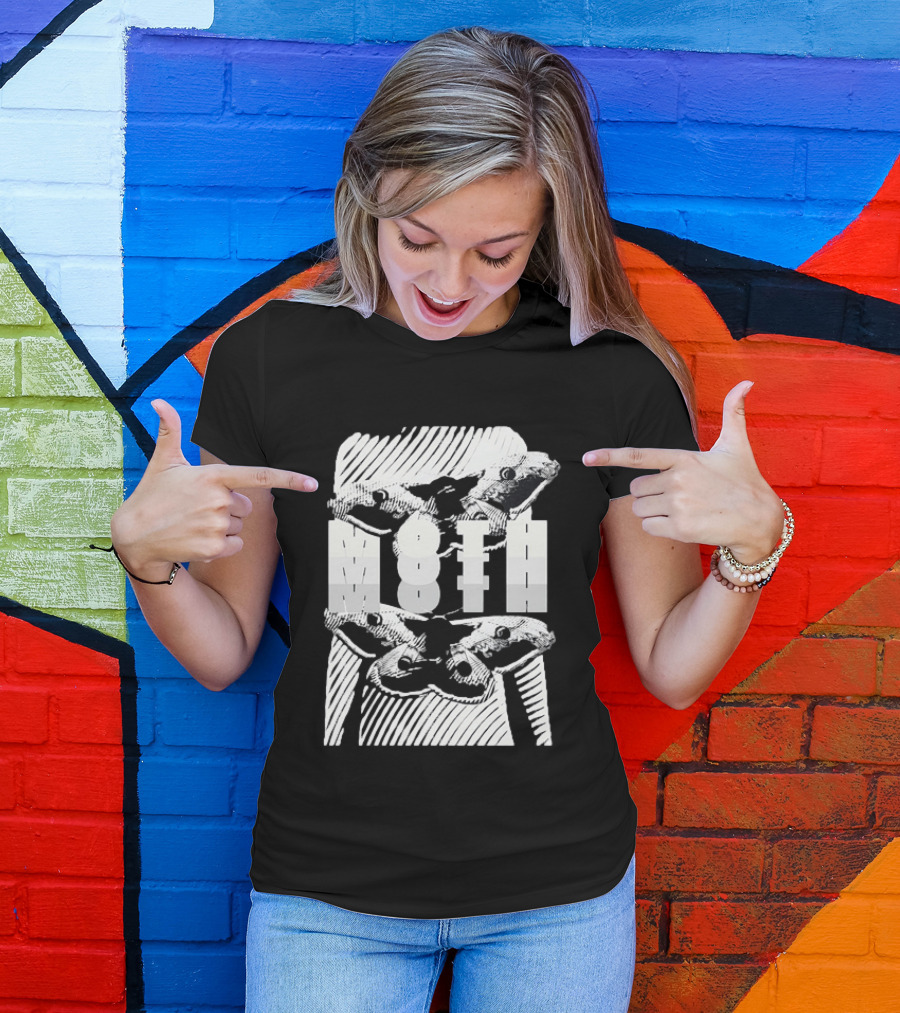 Moth Wings Reflective Optical Illusion T-Shirt