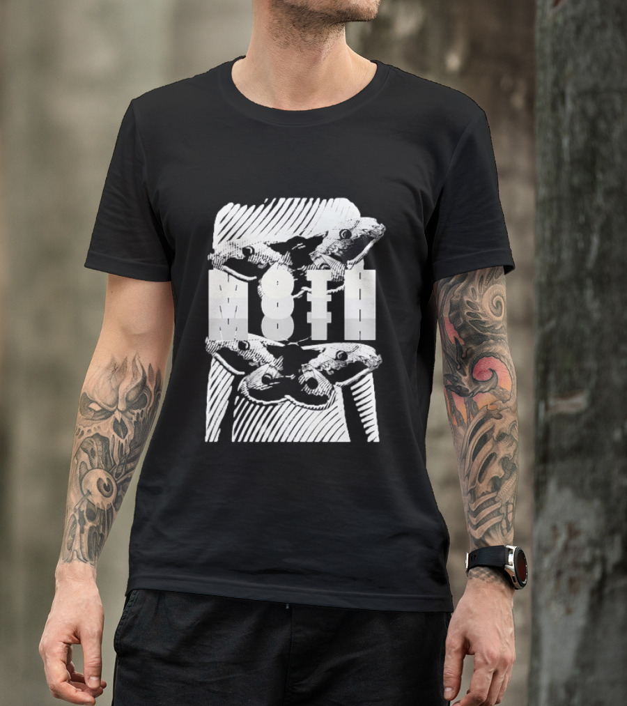 Moth Wings Reflective Optical Illusion T-Shirt