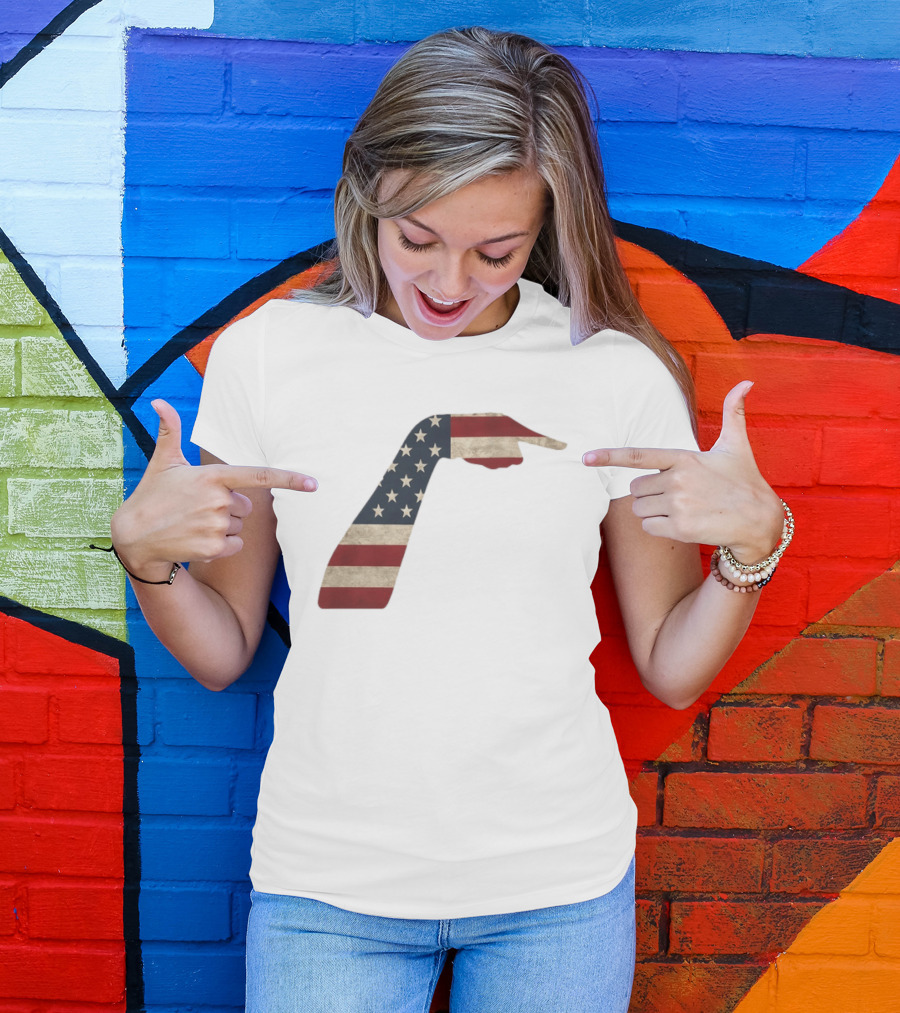 Sophie Cunningham American Flag Pointing Hand Patriotic USA Indiana Fever 2026 T-Shirt