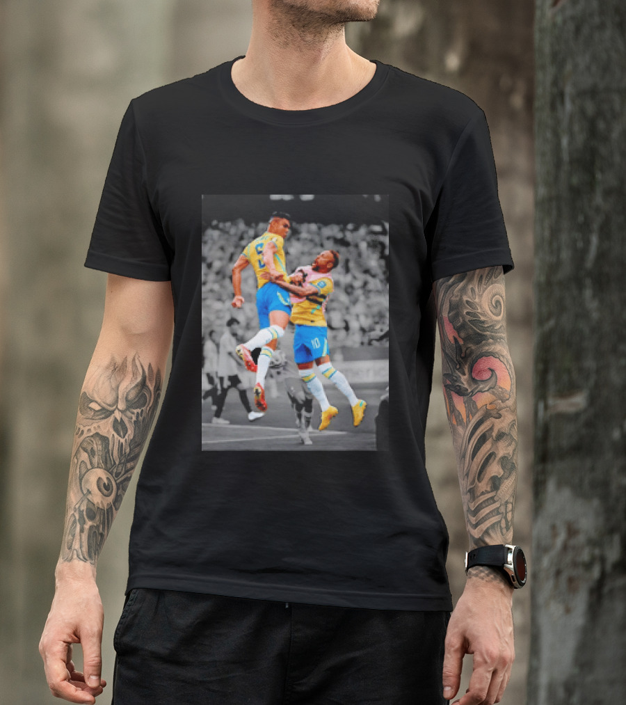 Casemiro Neymar Brazil Soccer Celebration World Cup 26WC T-Shirt