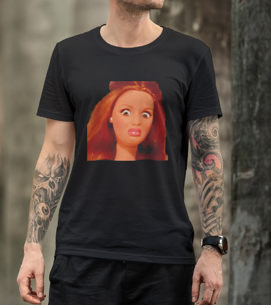 Disgusted Doll Meme Funny Barbie Expression T-Shirt
