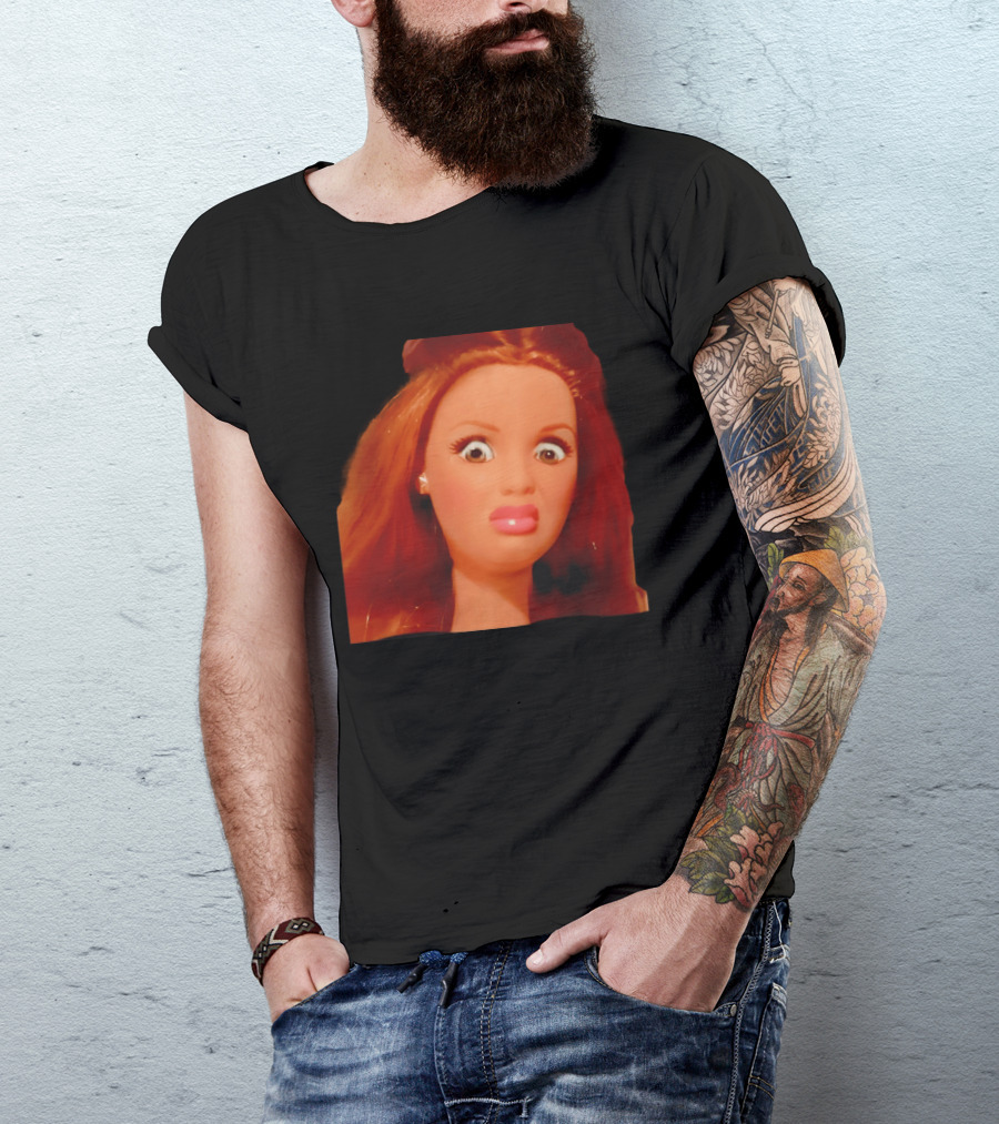 Disgusted Doll Meme Funny Barbie Expression T-Shirt