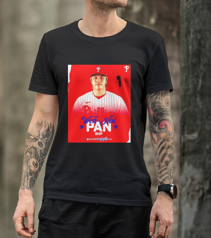 Wen Hui Pan Philadelphia Phillies RHP 2026 MLB All Star Futures Game T-Shirt
