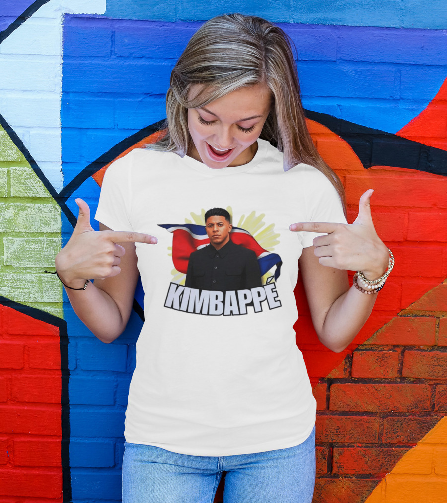 Kimbappé North Korea Leader Red Flag Fusion T-Shirt