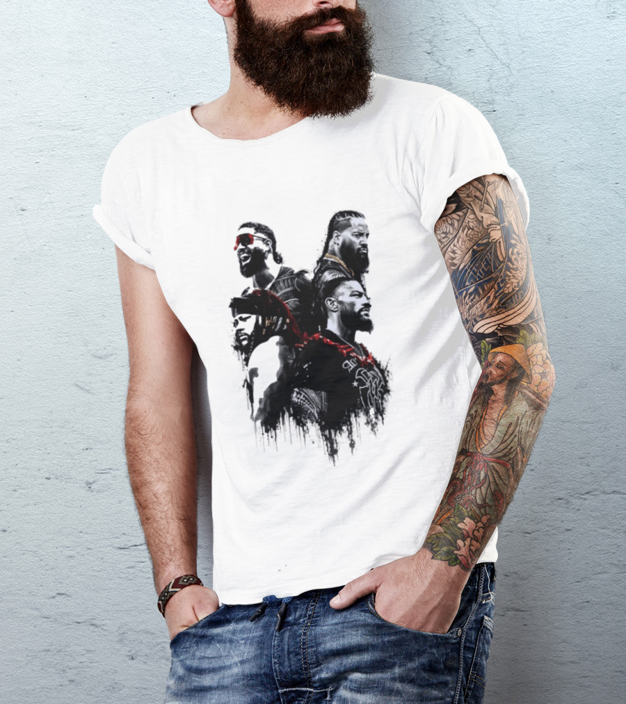 Bloodline Legacy Tribal Chief Wrestling Icons Collection T-Shirt