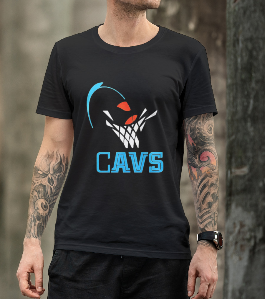 CAVS Cleveland Cavaliers Basketball Net Slam Dunk T-Shirt