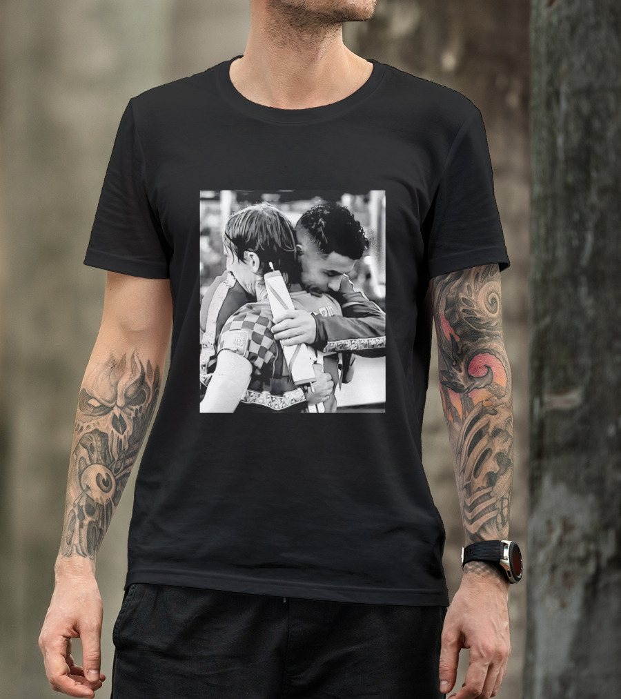 Football Unites The World Luka Modrić Cristiano Ronaldo Hug Memorial T-Shirt