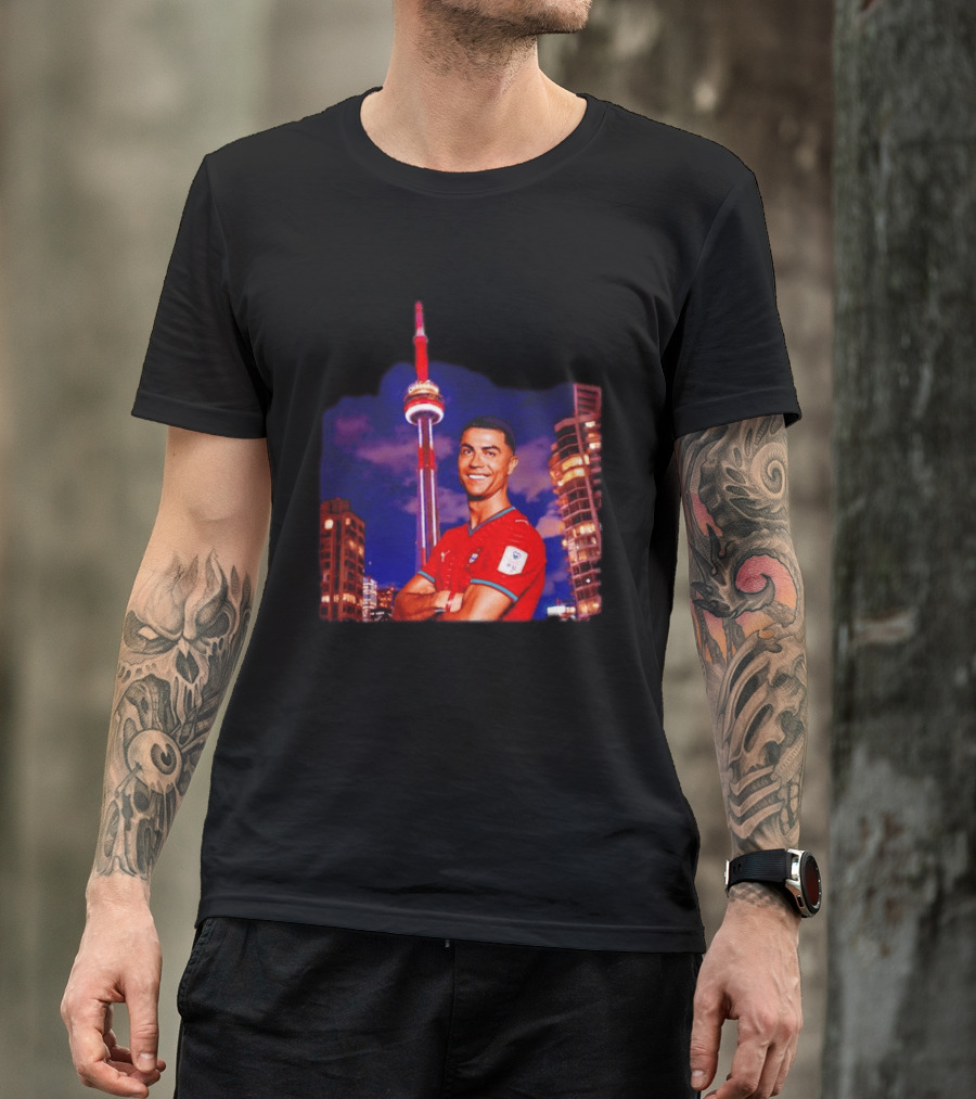Cristiano Ronaldo Portugal National Team Iconic Victory Celebration T-Shirt