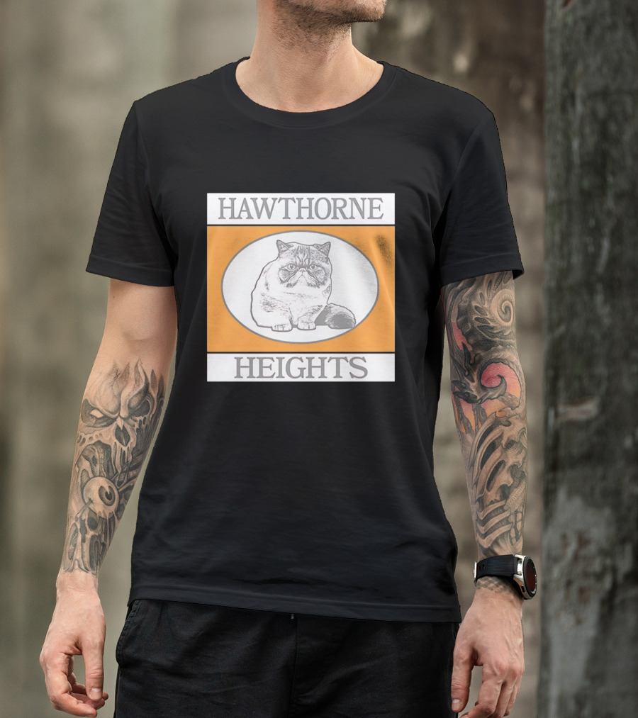 Hawthorne Heights Victorious Kitty Emo Band Feline T-Shirt