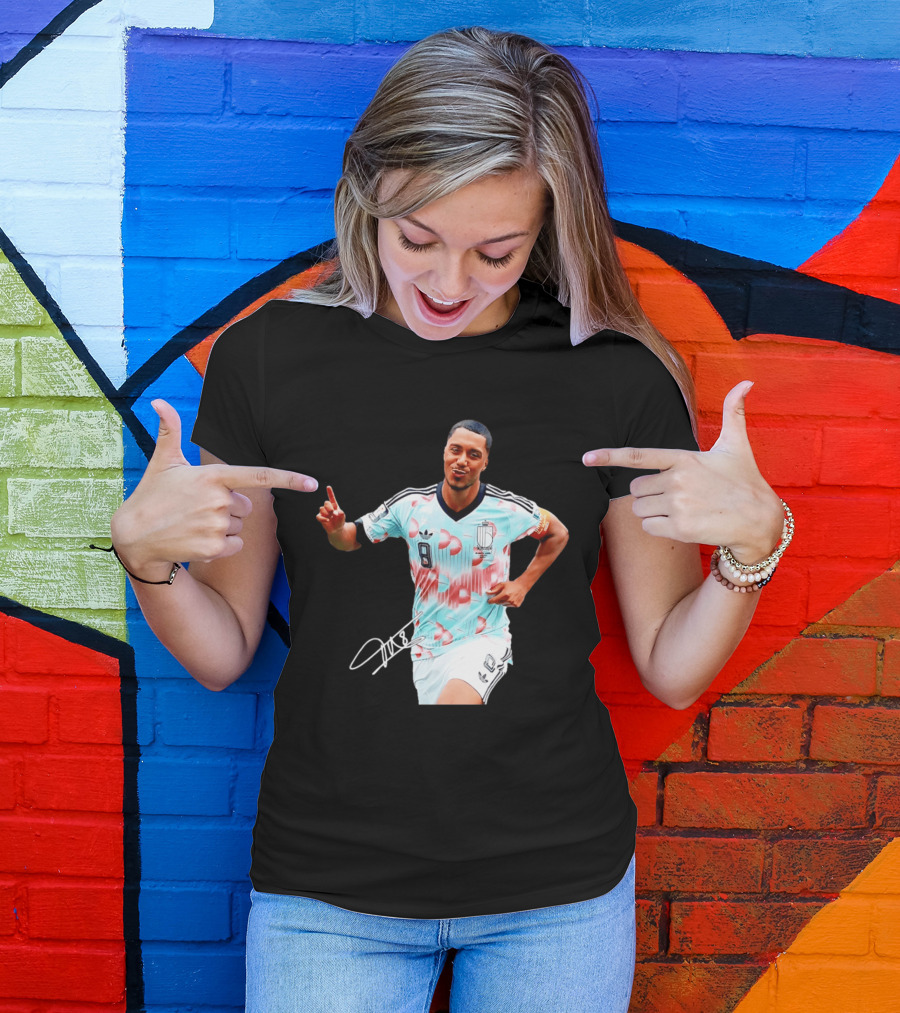 Youri Tielemans Belgium National Football Adidas Number 8 T-Shirt