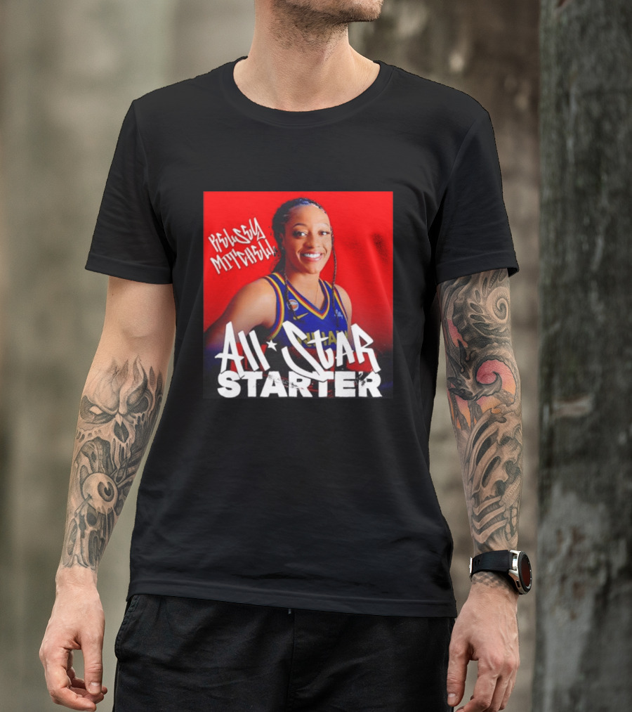 Kelsey Mitchell Indiana Fever All Star Starter Basketball T-Shirt