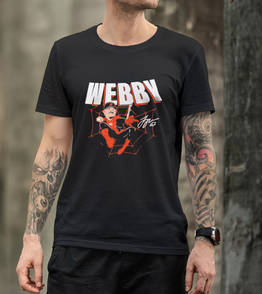 Logan Webb San Francisco Giants MLB Baseball Webby Spider Man 62 T-Shirt