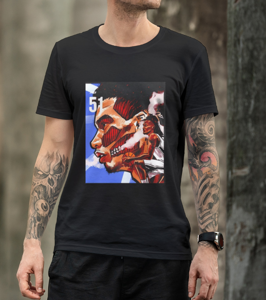 51 Wembanyama Anime San Antonio Spurs Alien T-Shirt