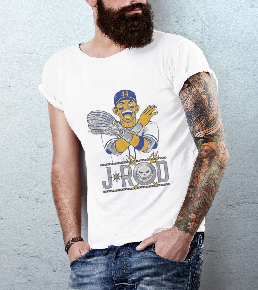 J Rod No Fly Zone 44 Cartoon Baseball T-Shirt