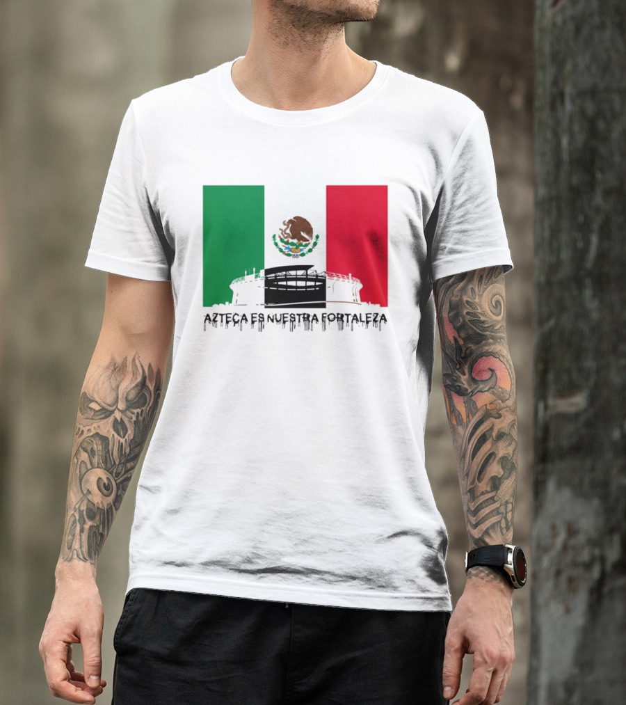 Estadio Azteca Es Nuestra Fortaleza Altitude Mexico Football T-Shirt