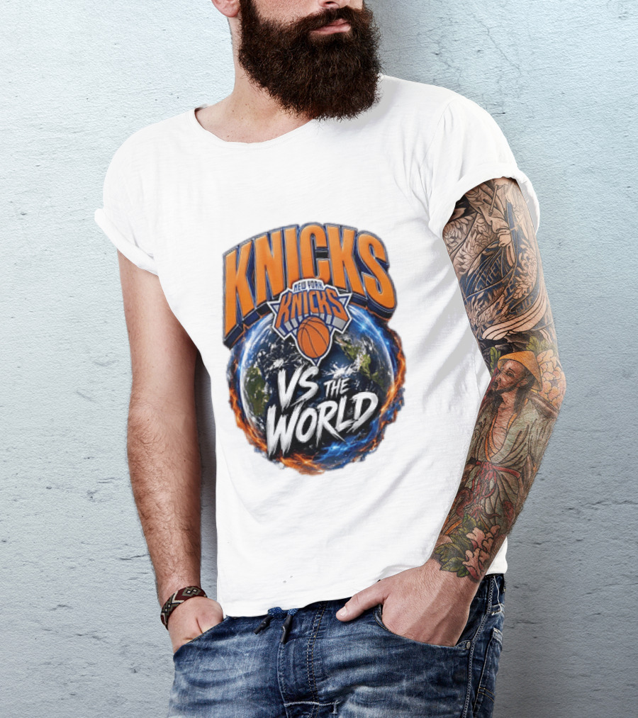 Knicks New York VS The World Basketball Team T-Shirt