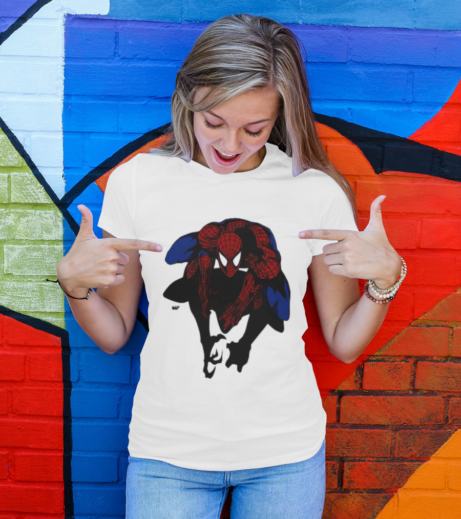 Spider Man Marvel Comics Dynamic Action Pose T-Shirt