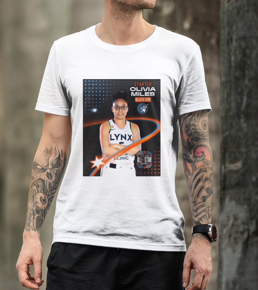 Starter Olivia Miles All Star Debut Lynx AT&T WNBA All Star Chicago T-Shirt