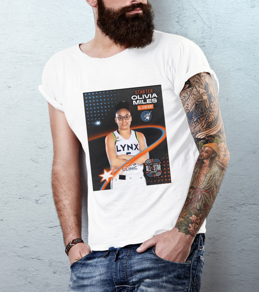 Starter Olivia Miles All Star Debut Lynx AT&T WNBA All Star Chicago T-Shirt