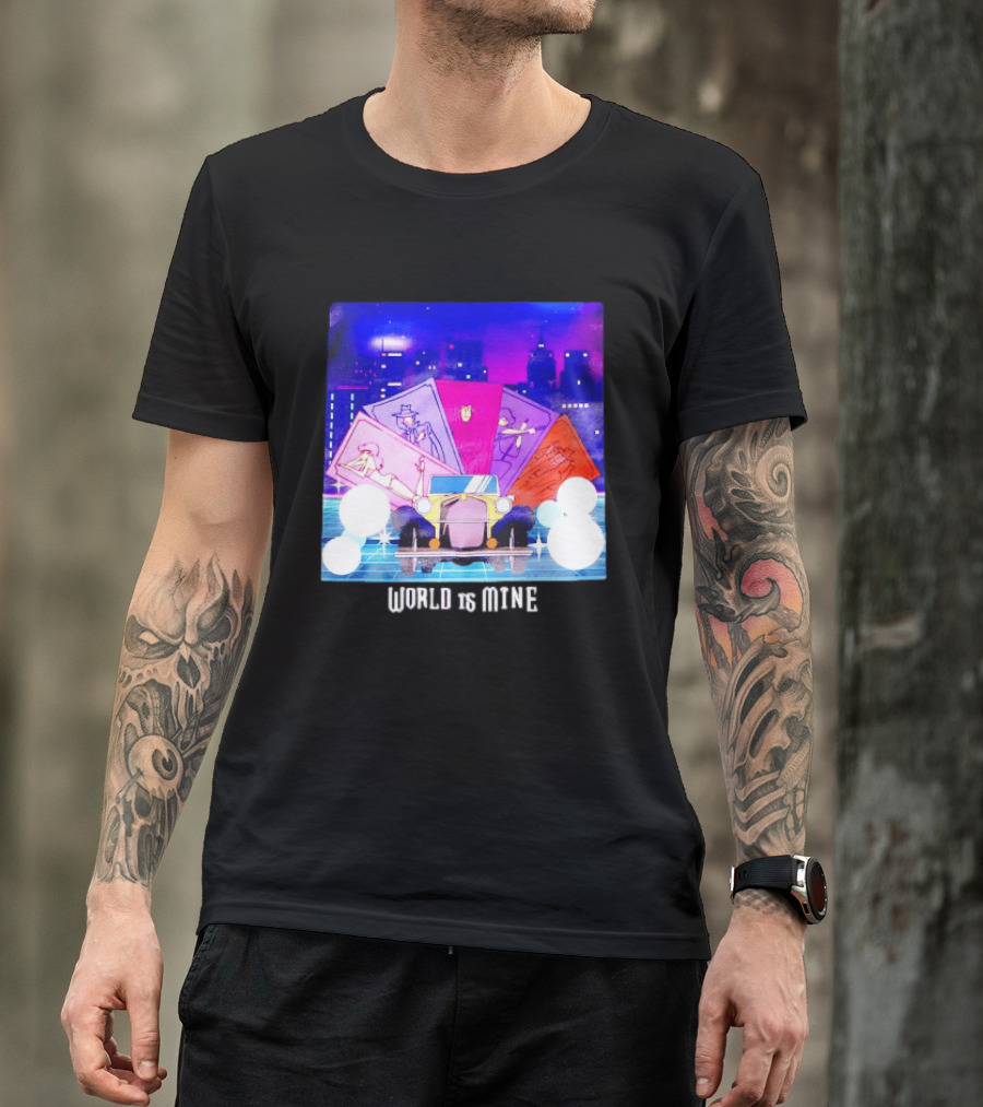Lupin The Third Cast Classic Car Cityscape World Is Mine T-Shirt