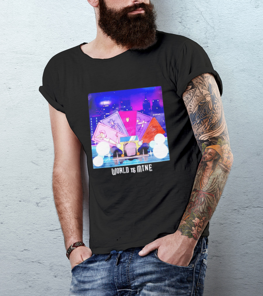 Lupin The Third Cast Classic Car Cityscape World Is Mine T-Shirt