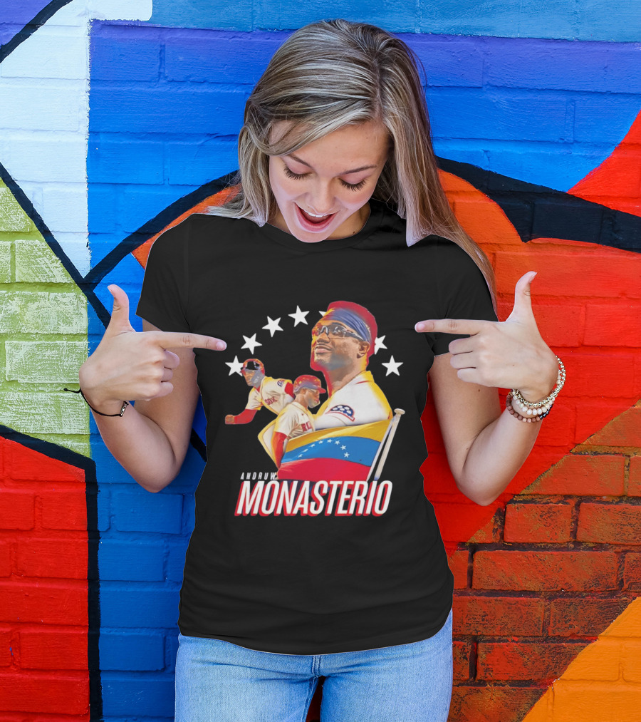 Venezuelan Pride Andruw Monasterio Red Sox Baseball Star T-Shirt