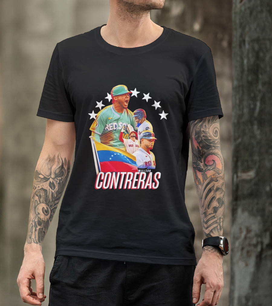 Venezuelan Baseball Pride Willson Contreras Red Sox Team Spirit T-Shirt