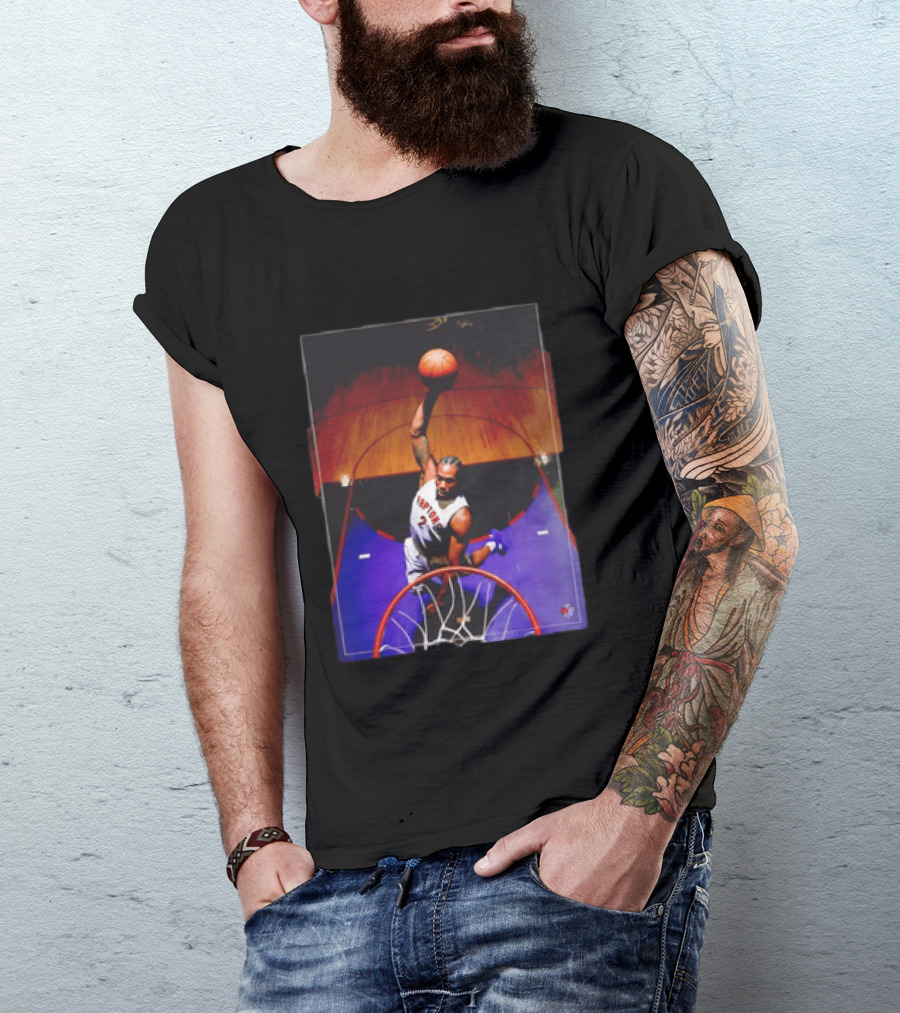 Vince Carter Toronto Raptors 15 Half Man Half Amazing Iconic Dunk T-Shirt