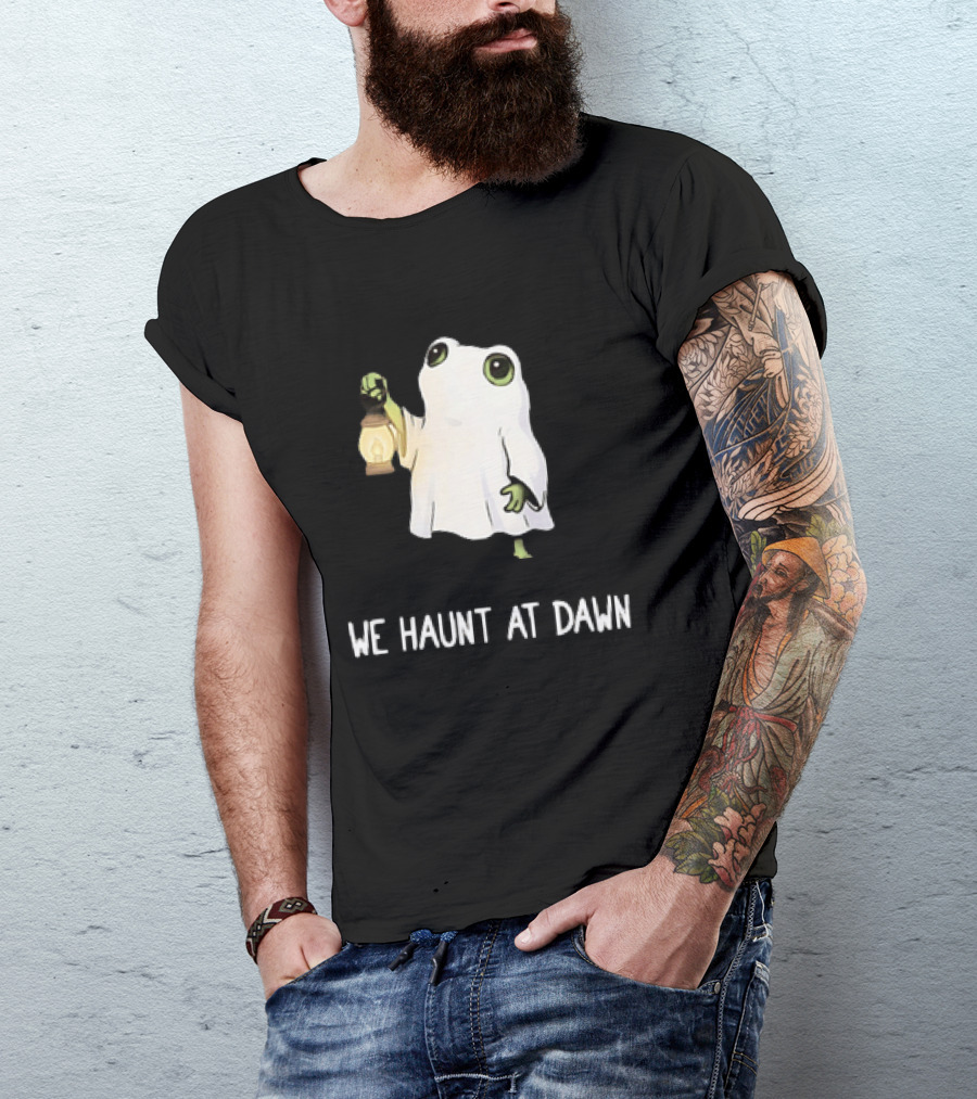 We Haunt At Dawn Ghost Frog Lantern T-Shirt