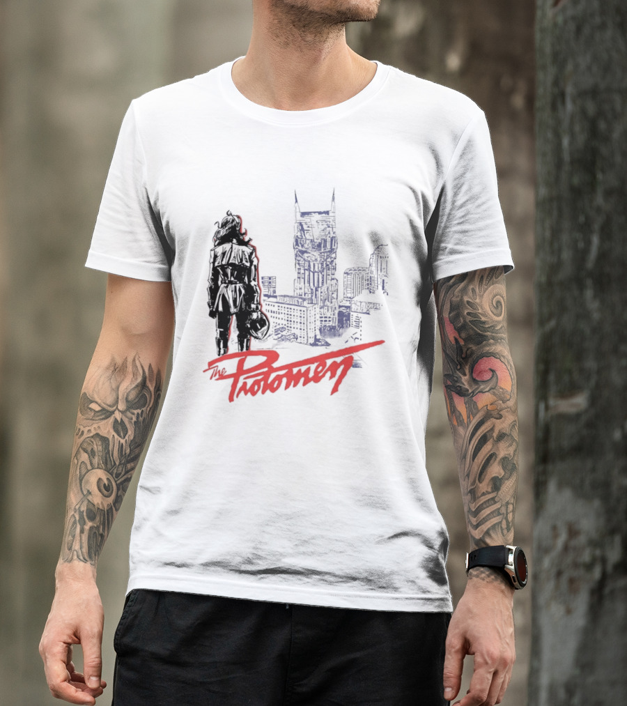 The Protomen Nashville Skyline Synthwave Rock Opera T-Shirt