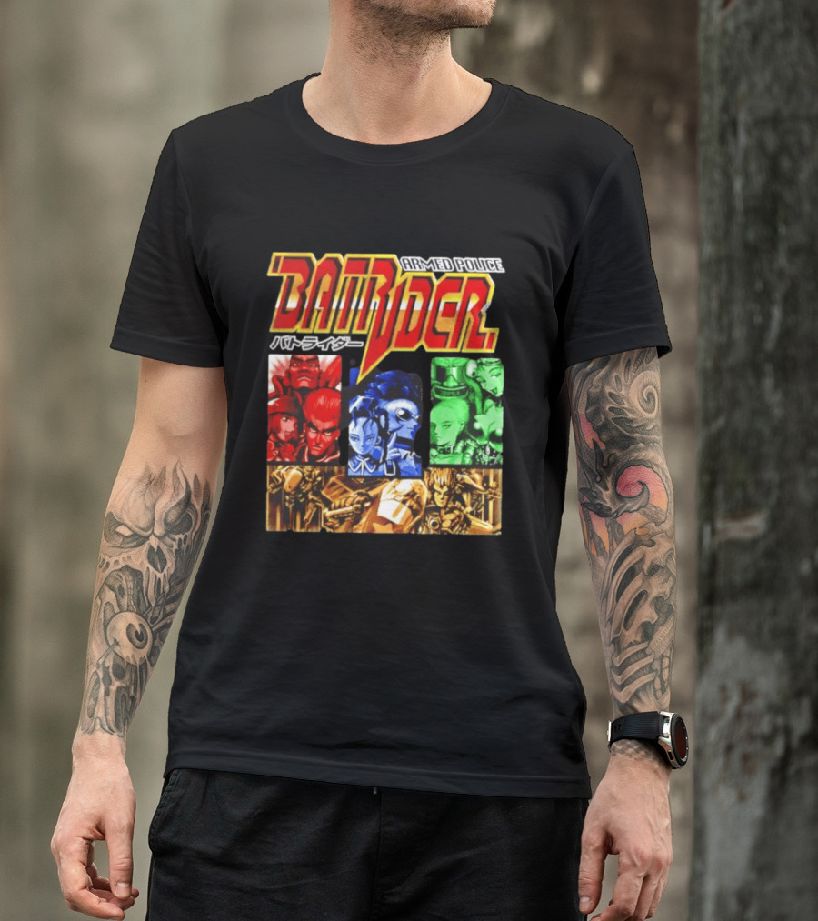 Armed Police Batrider Arcade Game Characters Raizing Shoot Em Up T-Shirt