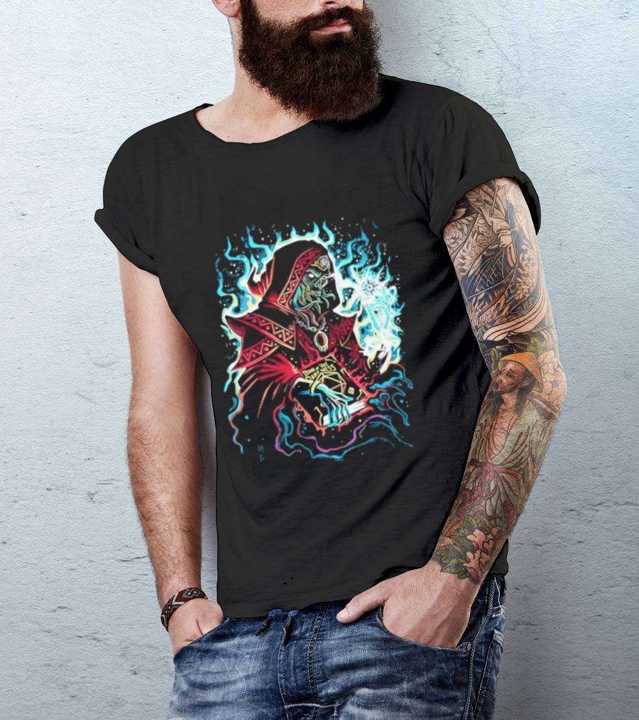 Lich Wizard Dungeons And Dragons Book Of Vile Darkness Tabletop Gaming Magic T-Shirt