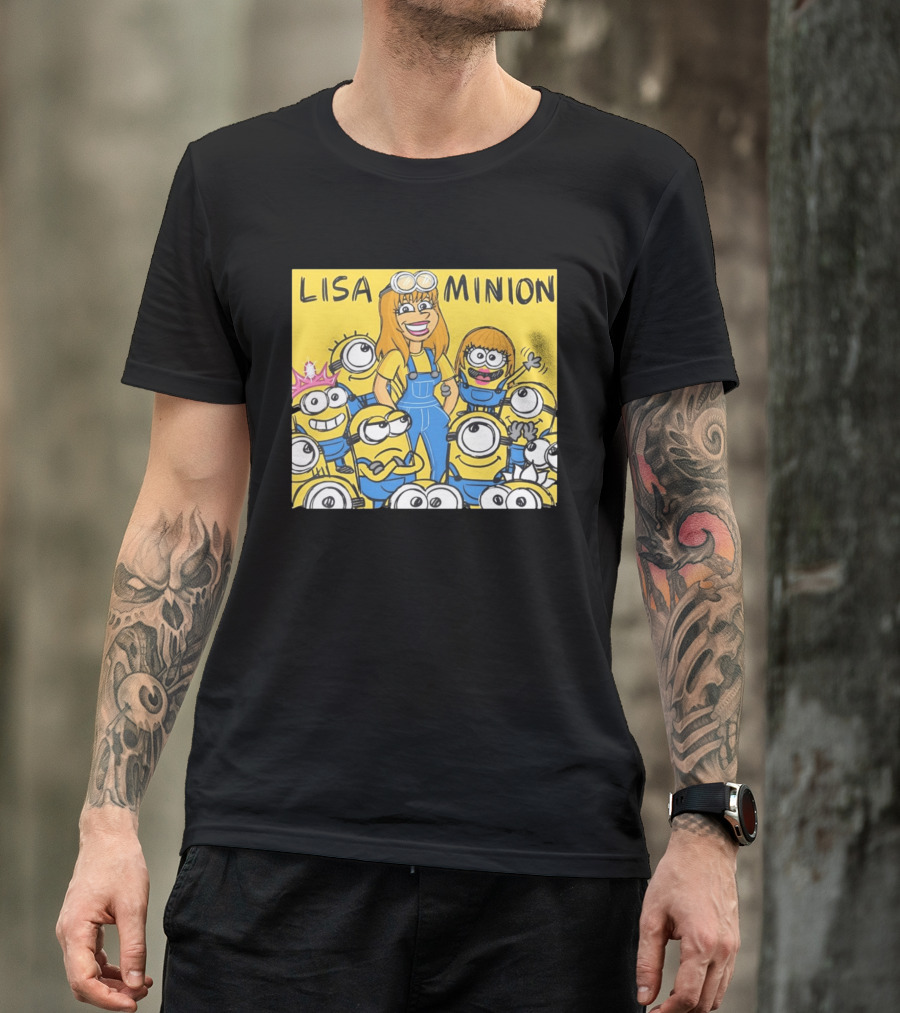 Lisa Minion Characters Cartoon Group Fun Playful Adventure T-Shirt