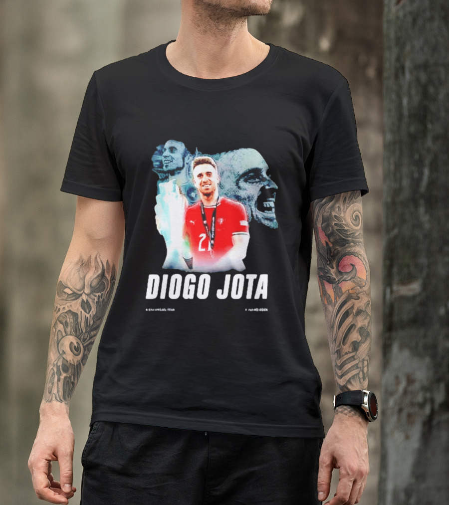 Diogo Jota Portugal No 21 Legends Football Player T-Shirt