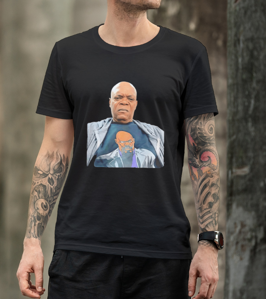 Samuel L Jackson Nick Fury Marvel Cinematic Universe Marvel Studios T-Shirt