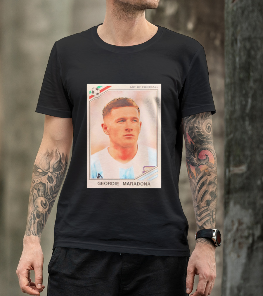 Geordie Maradona Art Of Football Argentina National Team T-Shirt