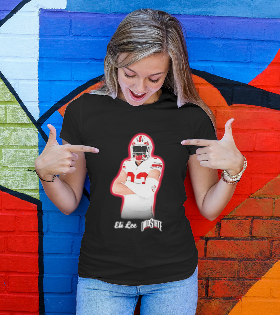 Ohio State Buckeyes Eli Lee 33 Football Player T-Shirt