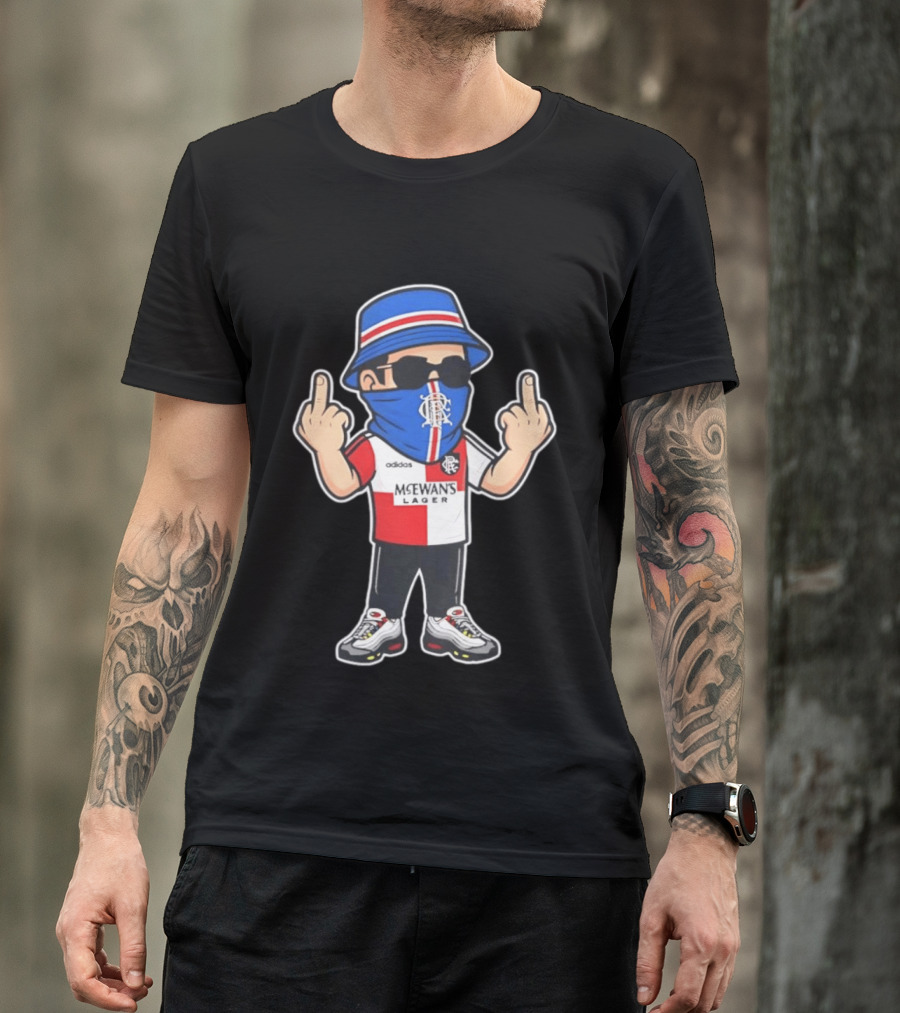 Rangers Streetwear Adidas McEwans Lager Football Ultra Gesture T-Shirt