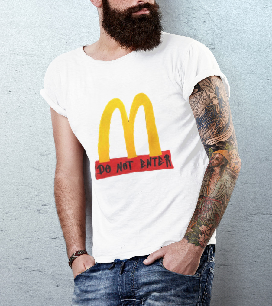 McDonald's Do Not Enter 2026 Yellow Arches Red T-Shirt