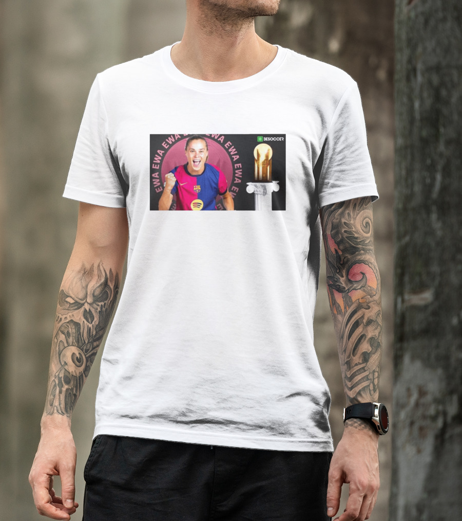 Ewa Pajor 2025 Gerd Muller Trophy Winner Barcelona FC BeSoccer T-Shirt