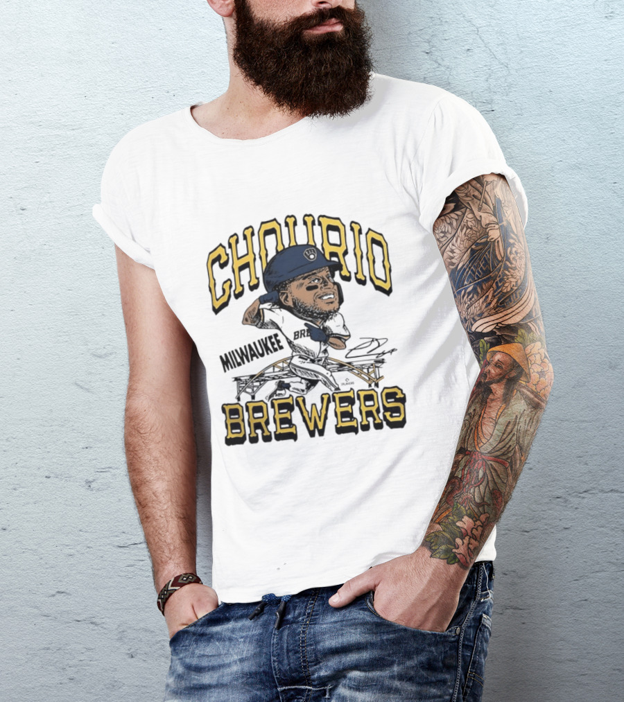 Jackson Chourio Milwaukee Brewers Baseball Player T-Shirt